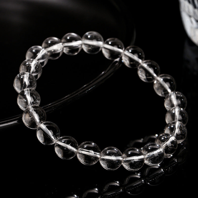 Pure Clarity White Quartz Bracelet · Grade 8A Crystal Energy Beads