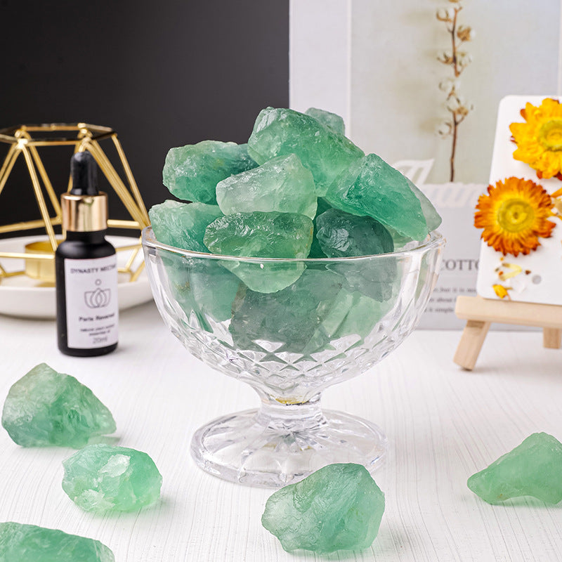 Natural Raw Green Fluorite Crystal – Energy Stone for Clarity & Healing
