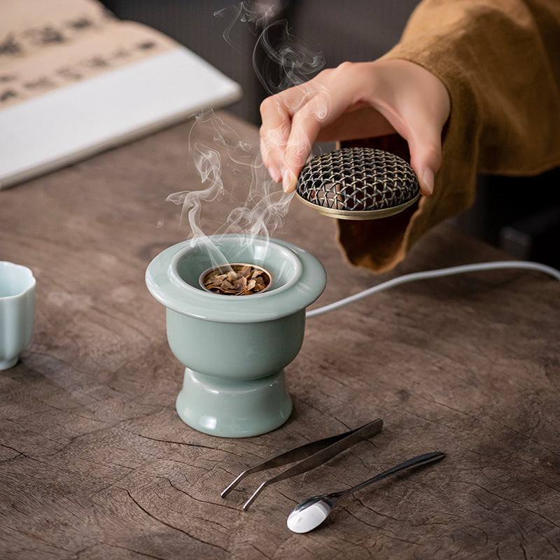 Premium Electric Incense Burner – Ceramic Aroma Diffuser