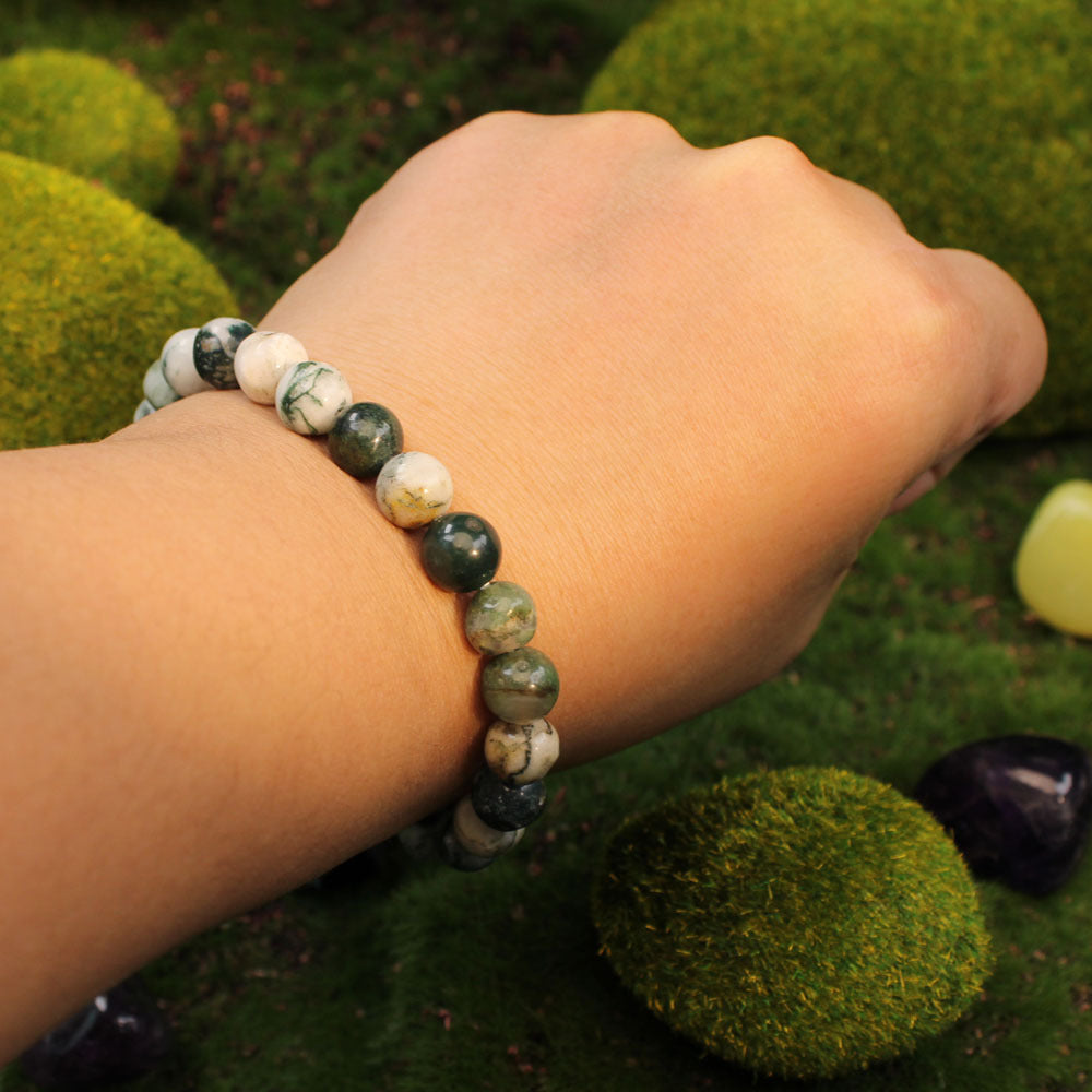 Indian Agate Energy Bracelet – Grounded Style for Him & Her