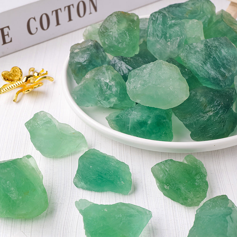 Natural Raw Green Fluorite Crystal – Energy Stone for Clarity & Healing