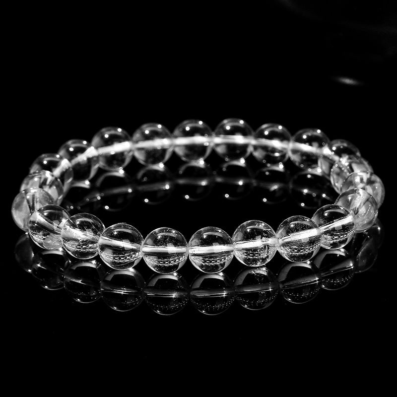 Pure Clarity White Quartz Bracelet · Grade 8A Crystal Energy Beads