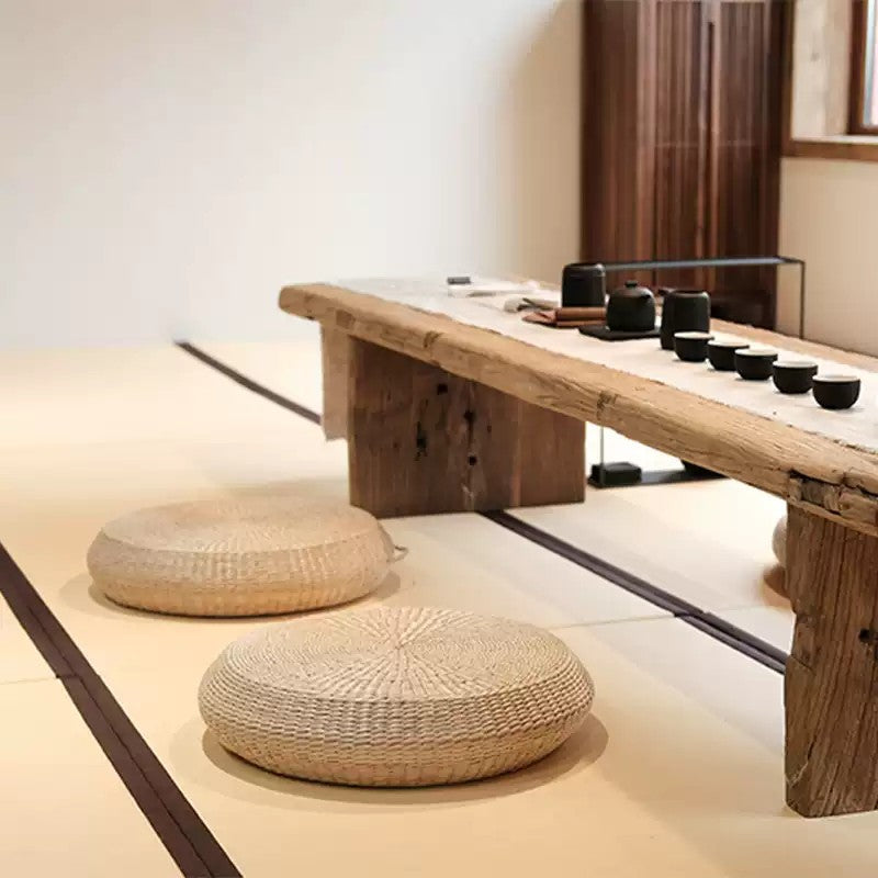 Japanese Tatami Meditation Floor Cushion – Zen Pouf for Mindfulness & Yoga