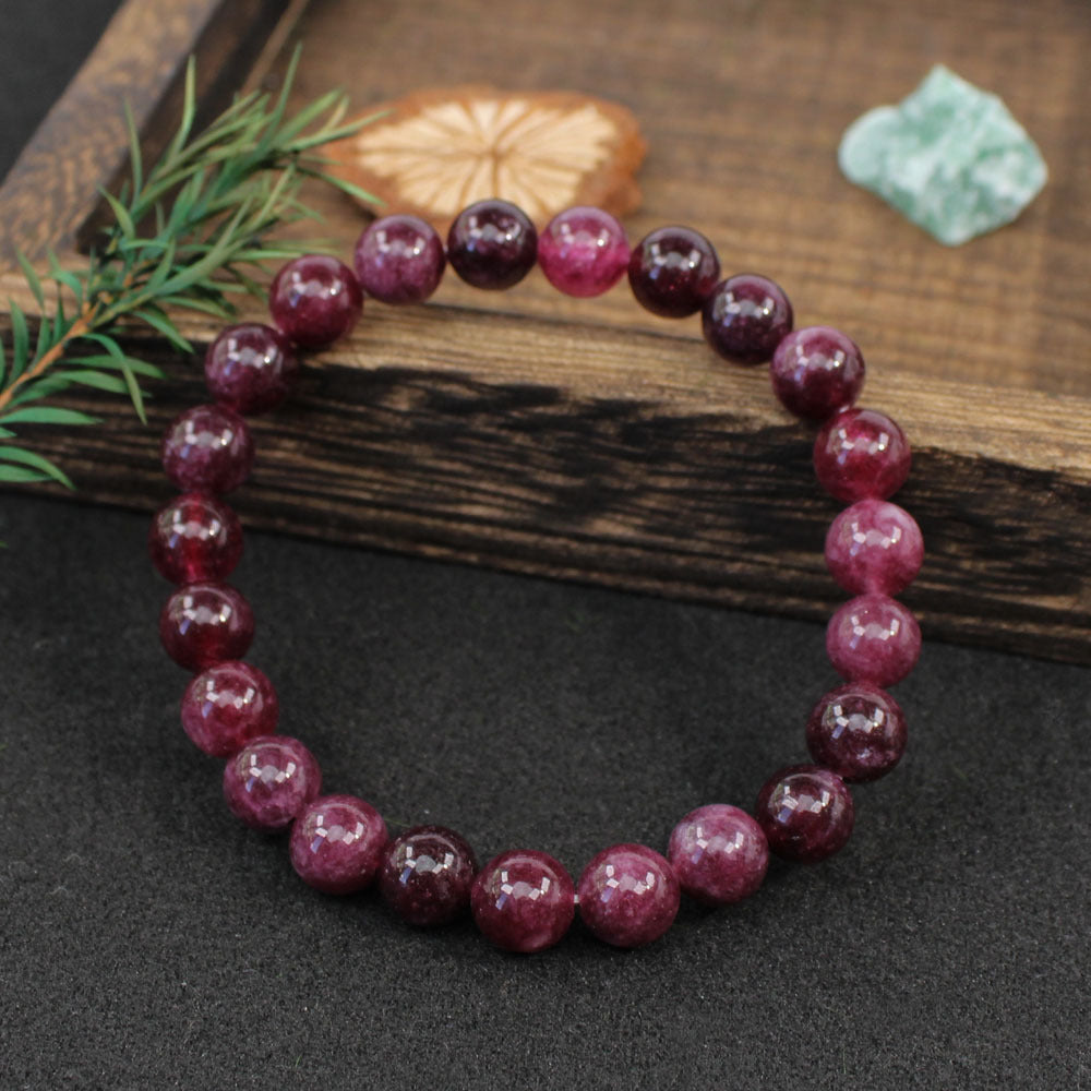 Natural Garnet Bead Bracelet – Passion, Vitality & Inner Healing