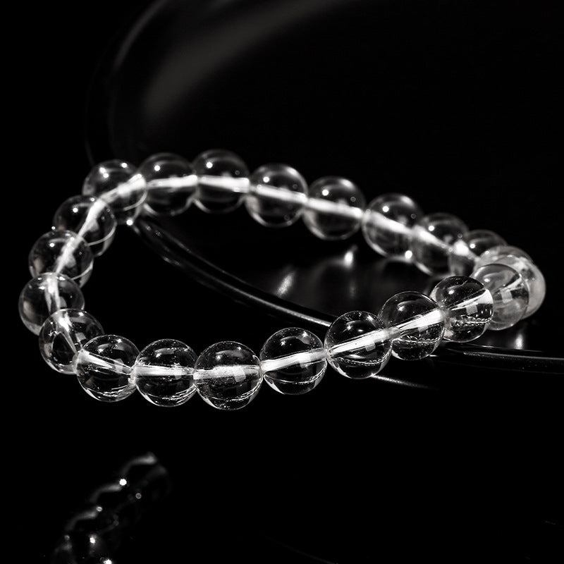 Pure Clarity White Quartz Bracelet · Grade 8A Crystal Energy Beads