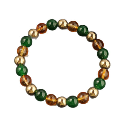 Citrine & Green Agate Wealth Bracelet – Prosperity in Style
