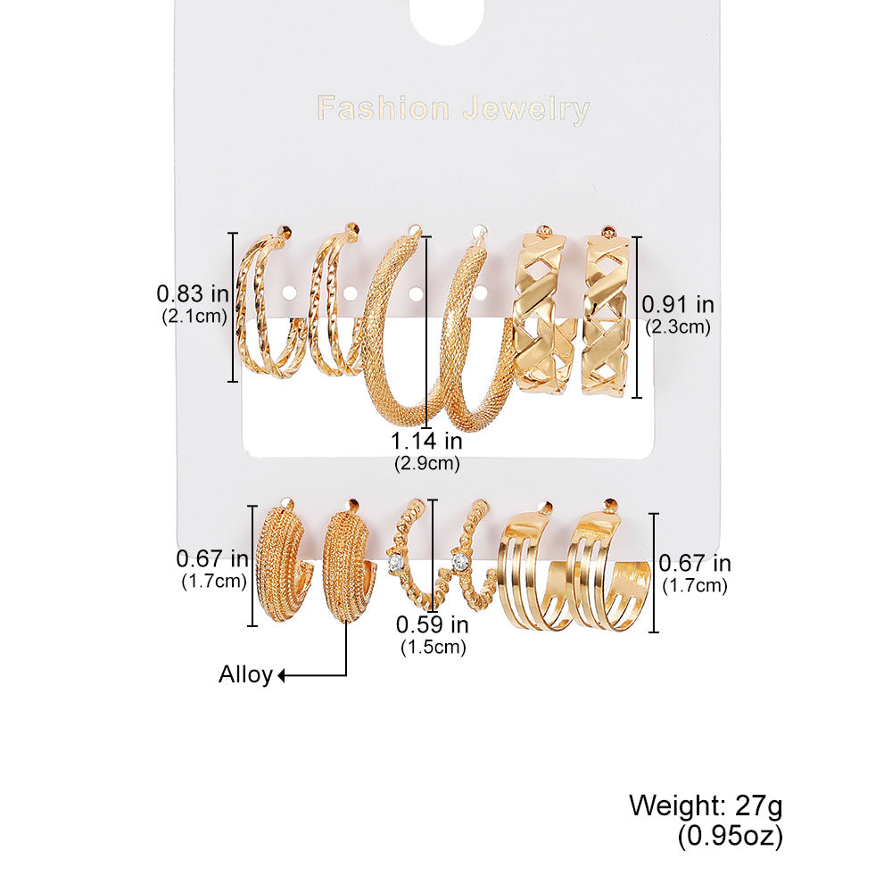 Elegance in Nine – Pearl & Butterfly Stud Earrings Set