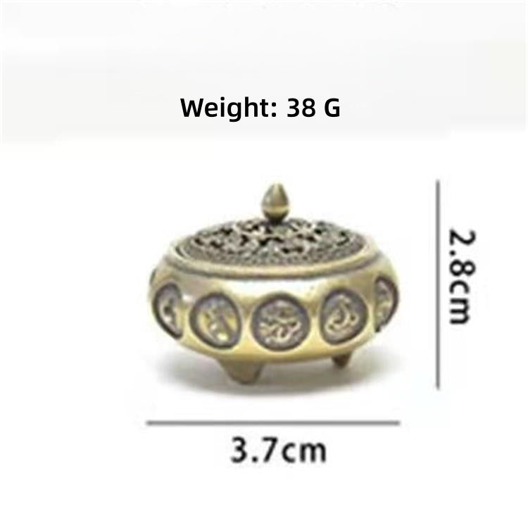 Mini Brass Incense Burner | Portable Antique Meditation Censer