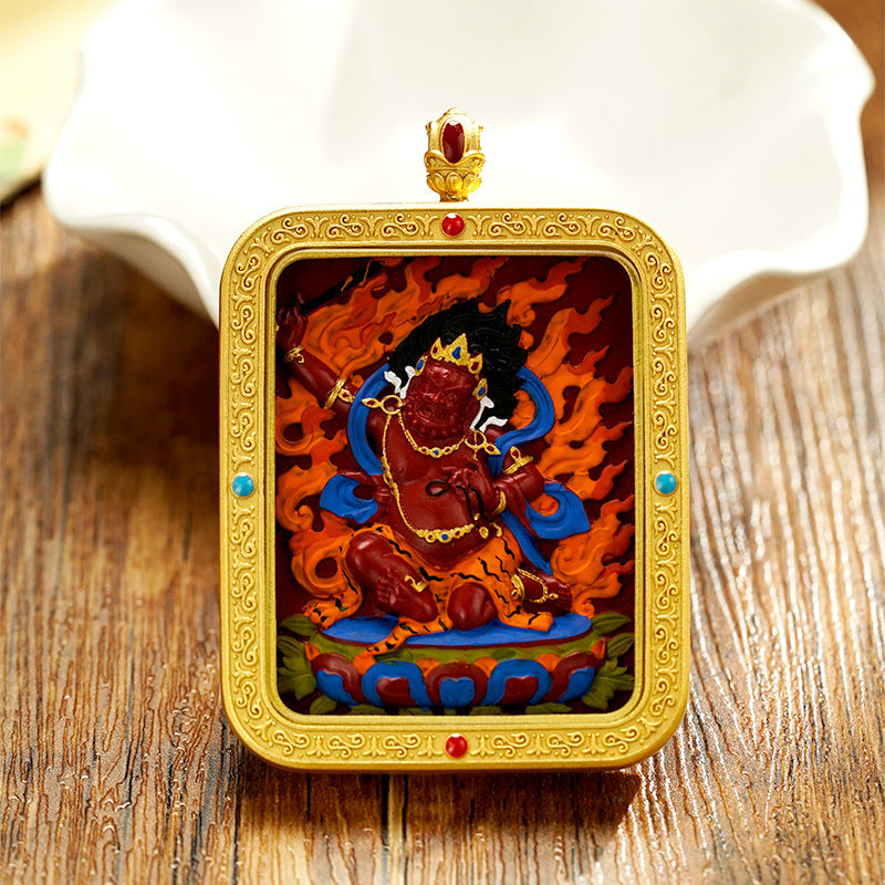 Handcrafted Tibetan Thangka of Vajrapani – The Secret Manifestation of Buddha