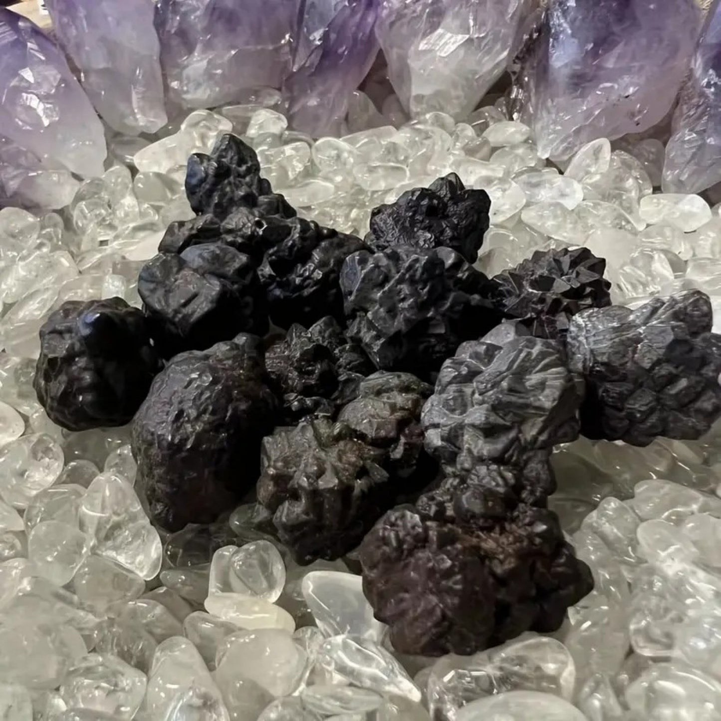 Natural Raw Black Tourmaline Crystal – Egyptian Prophecy Stone & Mineral Specimen