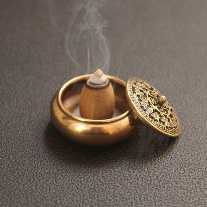 Mini Brass Incense Burner | Portable Antique Meditation Censer