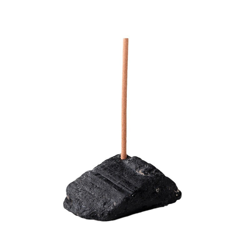 Natural Rose Amethyst & Citrine Crystal Incense Holder with Gemstone Chips – Sacred Meditation Burner