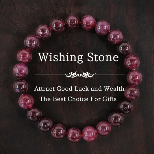 Natural Garnet Bead Bracelet – Passion, Vitality & Inner Healing