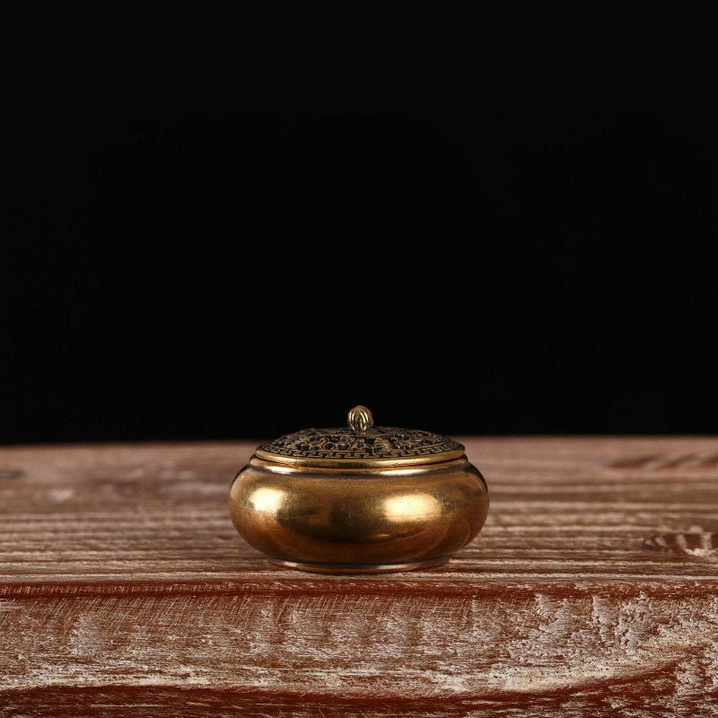 Mini Brass Incense Burner | Portable Antique Meditation Censer