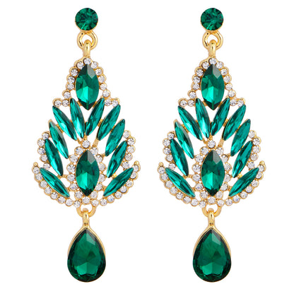 Celestial Glam – Crystal Rhinestone Drop Earrings