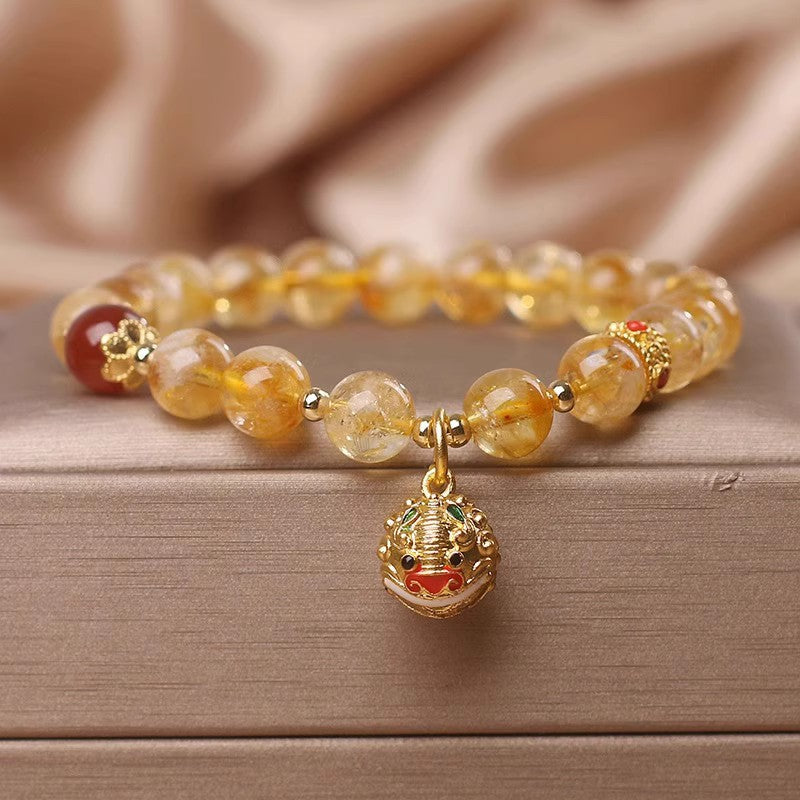 Yellow Crystal Bracelet – Metal Element Energy Jewelry - Astrological Jewelry Designs