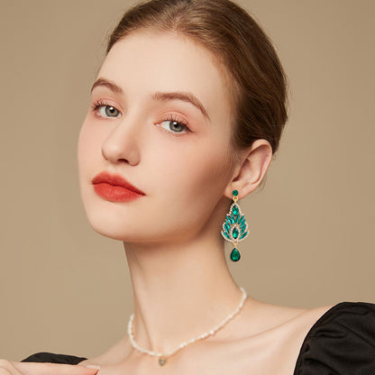 Celestial Glam – Crystal Rhinestone Drop Earrings