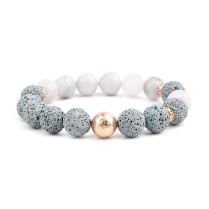 Genuine Lava Stone Bracelet – Grounding & Protection