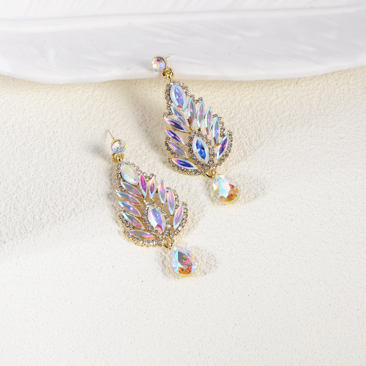 Celestial Glam – Crystal Rhinestone Drop Earrings