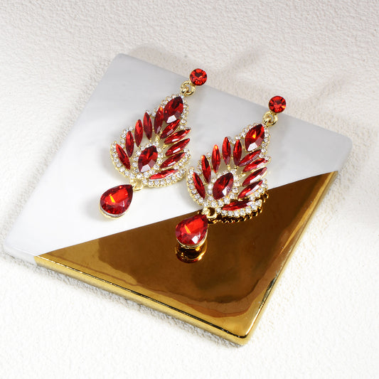 Celestial Glam – Crystal Rhinestone Drop Earrings