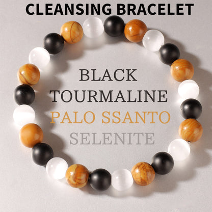 Golden Cat’s Eye Wood Grain Bracelet
