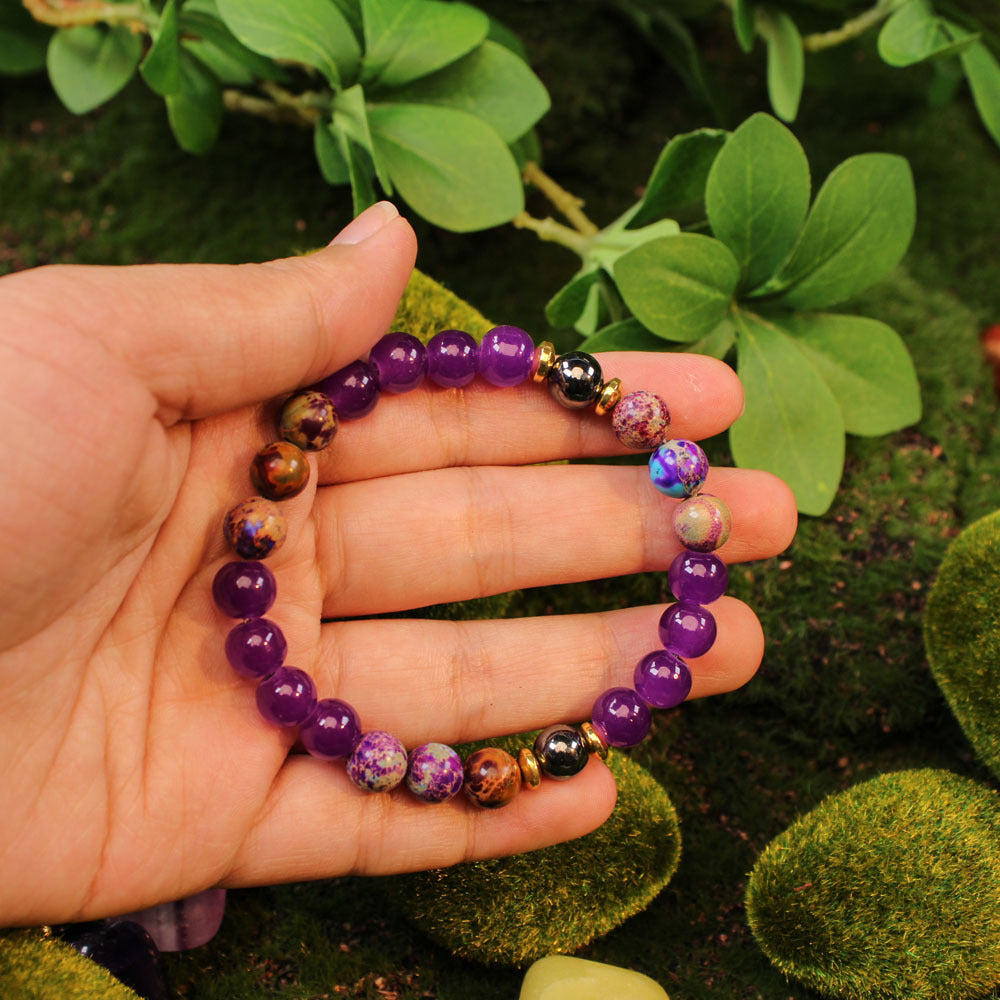 Black Agate Wealth Energy Bracelet – Grounding Protection & Abundance
