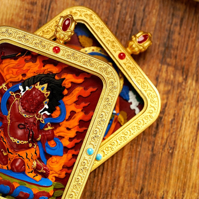 Handcrafted Tibetan Thangka of Vajrapani – The Secret Manifestation of Buddha