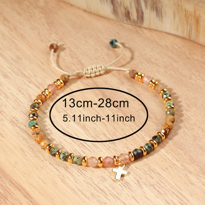 Bohemian Handwoven Strawberry Quartz Bracelet