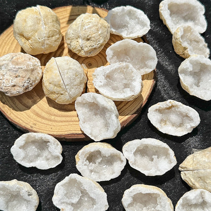 Moroccan Agate Geode Crystal Specimen
