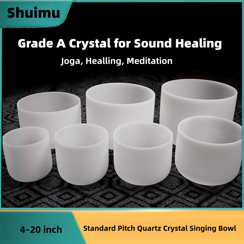 Standard Pitch Quartz Crystal Singing Bowl | Yoga Meditation Sound Healing
