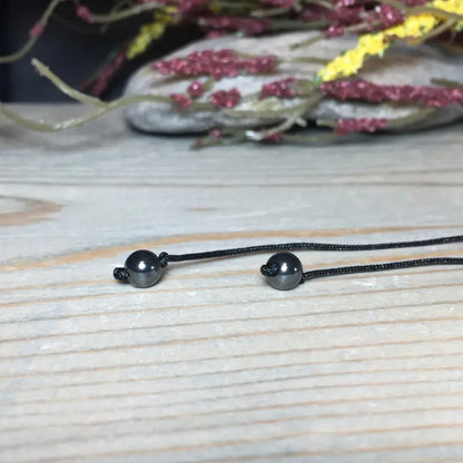 Minimalist Black Onyx Pendant Necklace – Natural Stone for Grounding & Inner Power