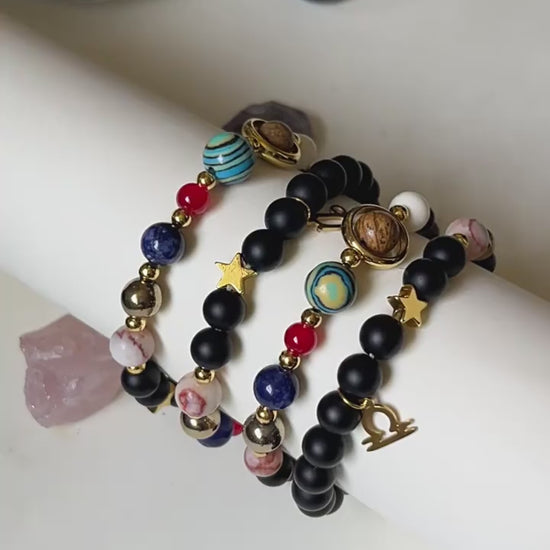Aries Zodiac Planet Bracelet – Handmade
