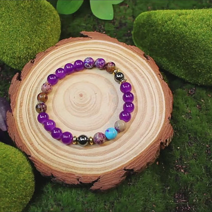 Black Agate Wealth Energy Bracelet – Grounding Protection & Abundance